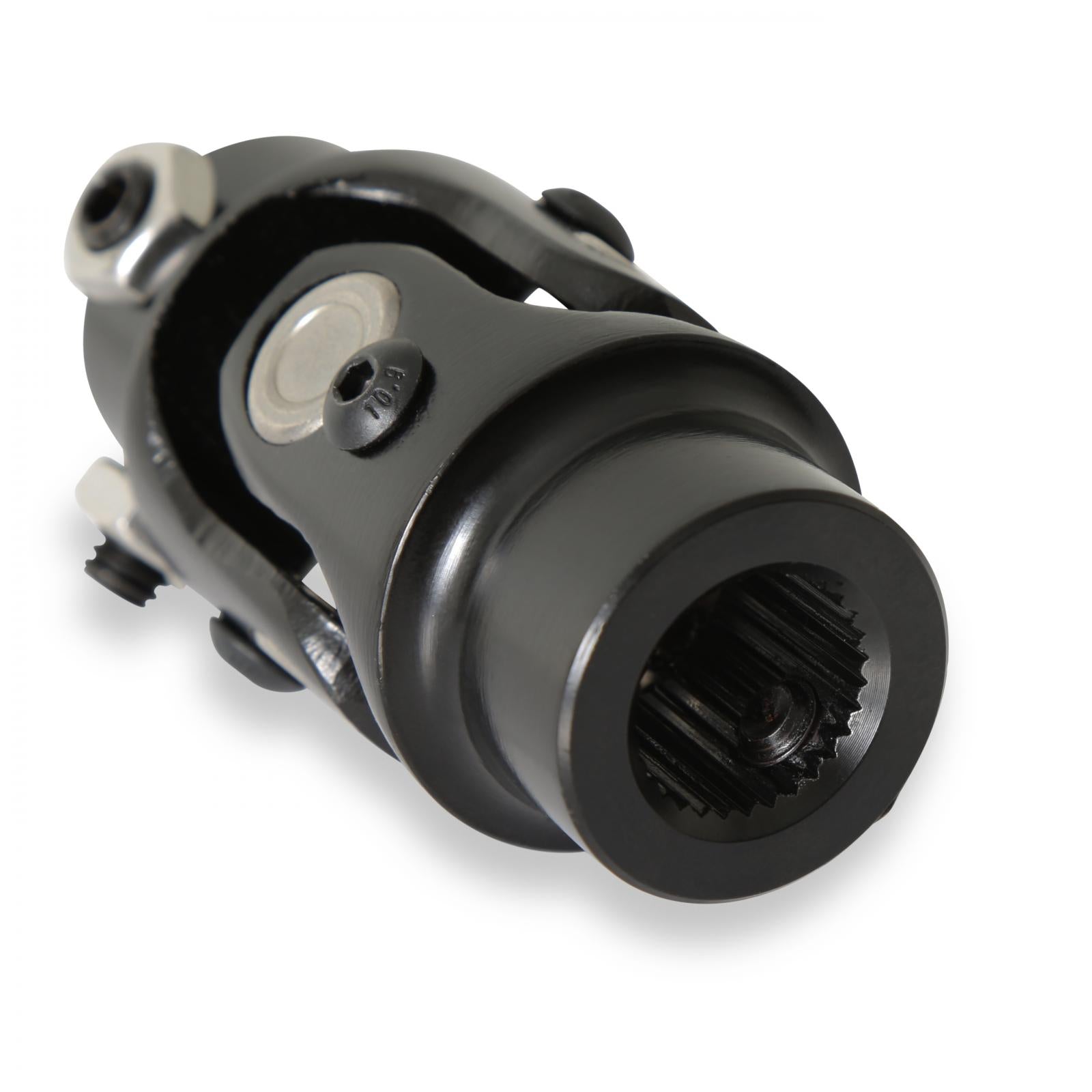 U-Joint Steel Black Zinc 3/4-30 Spline X 3/4 DD Holley-3