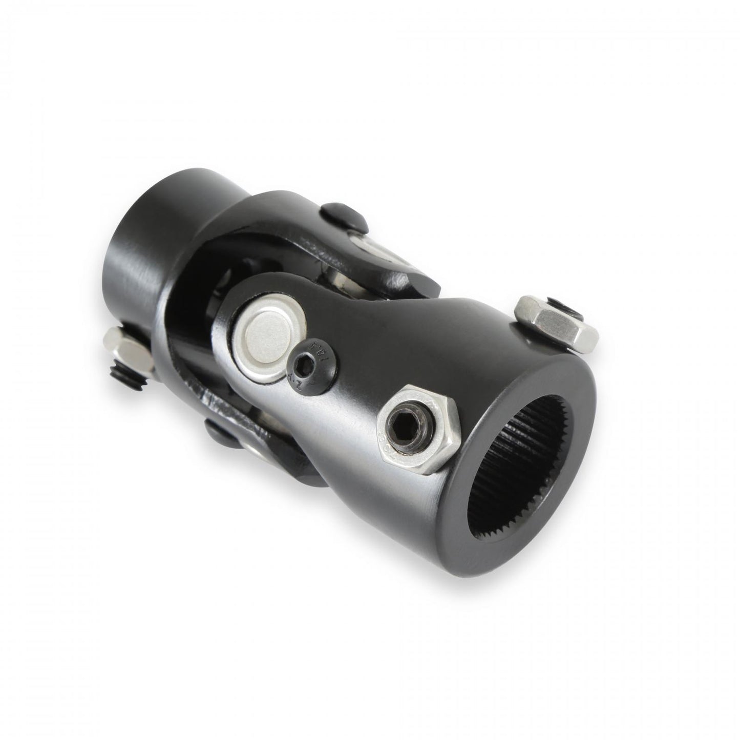 U-Joint Steel Black Zinc 1-48 Spline to 3/4-DD Holley-3