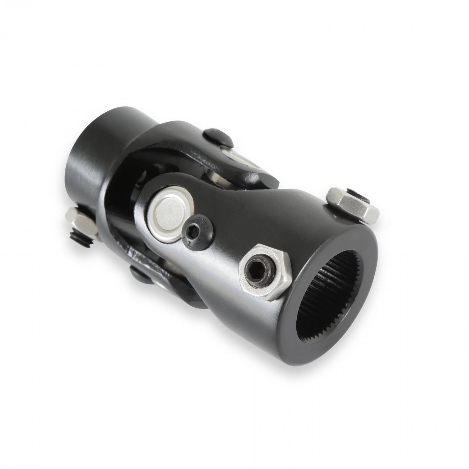 U-Joint Steel Black Zinc 1-48 Spline to 3/4-DD Holley-3