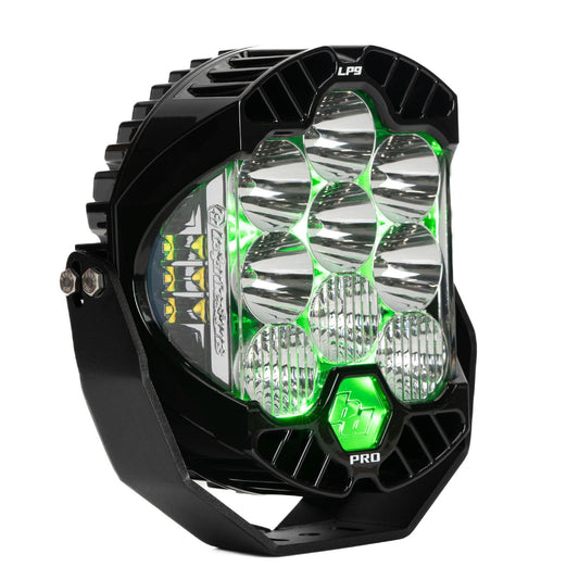 LP9 Pro LED Auxiliary Light Pod Light Pattern Driving/Combo Color Clear Backlight Baja Designs