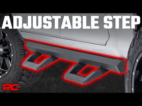 SR2 Adjustable Aluminum Steps Crew Cab 09-Up Ram 1500 10-18 2500 Rough Country-1
