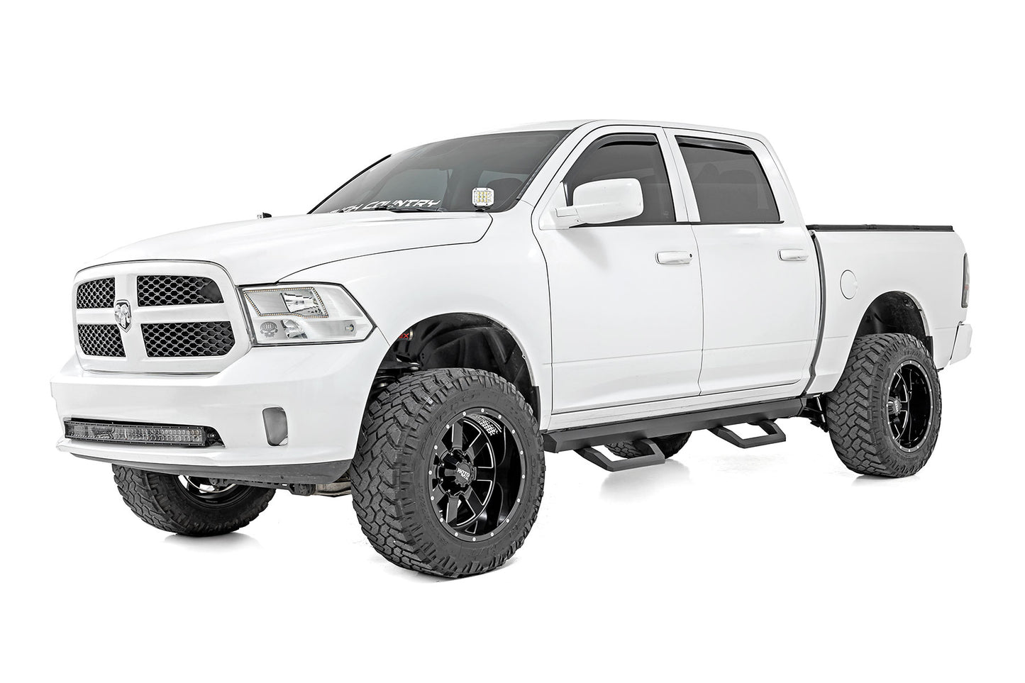 SR2 Adjustable Aluminum Steps Crew Cab 09-Up Ram 1500 10-18 2500 Rough Country-2
