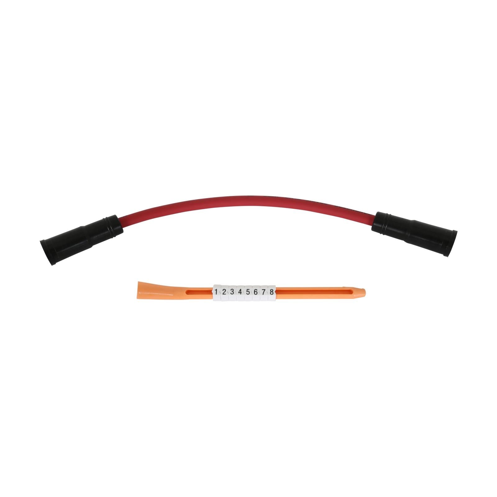 Super Conductor Spark Plug Wire Set Chevy Pickup '96-'99,Dually W/454 For Use On Chevy Trucks '96-'99, Dually W/454, Red Jacket MSD Ignition-4