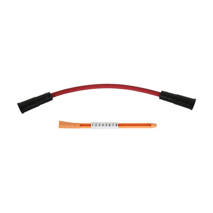 Super Conductor Spark Plug Wire Set Chevy Pickup '96-'99,Dually W/454 For Use On Chevy Trucks '96-'99, Dually W/454, Red Jacket MSD Ignition-4