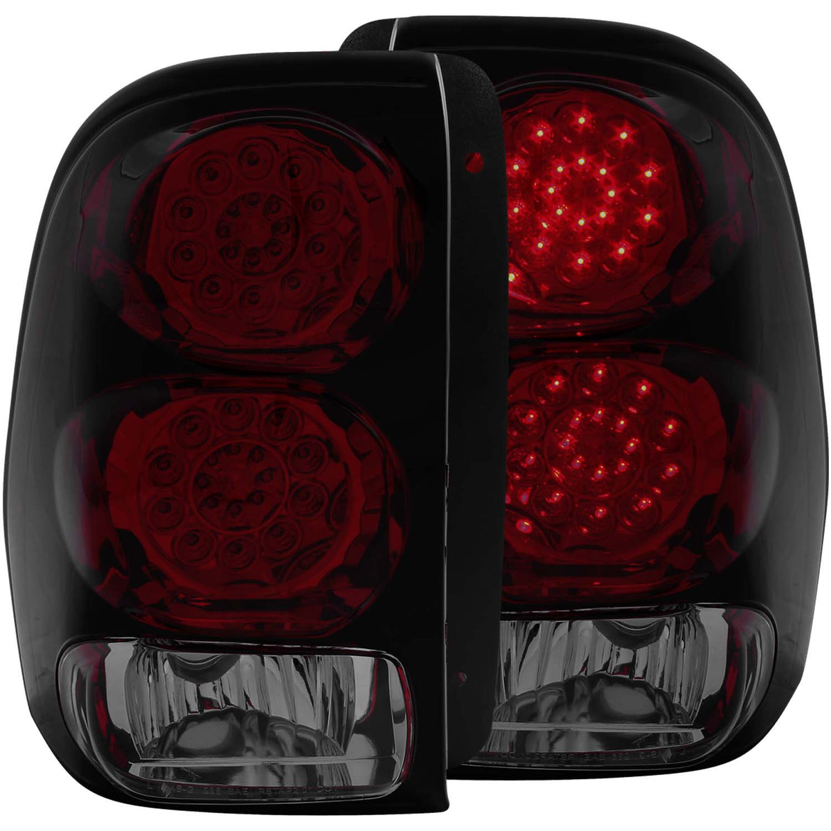 Tail Light Set LED Red/Smoke Lens Red Reflector Pair Chevrolet Trailblazer 2002-2009, Chevrolet Trailblazer EXT 2002-2006 AnzoUSA