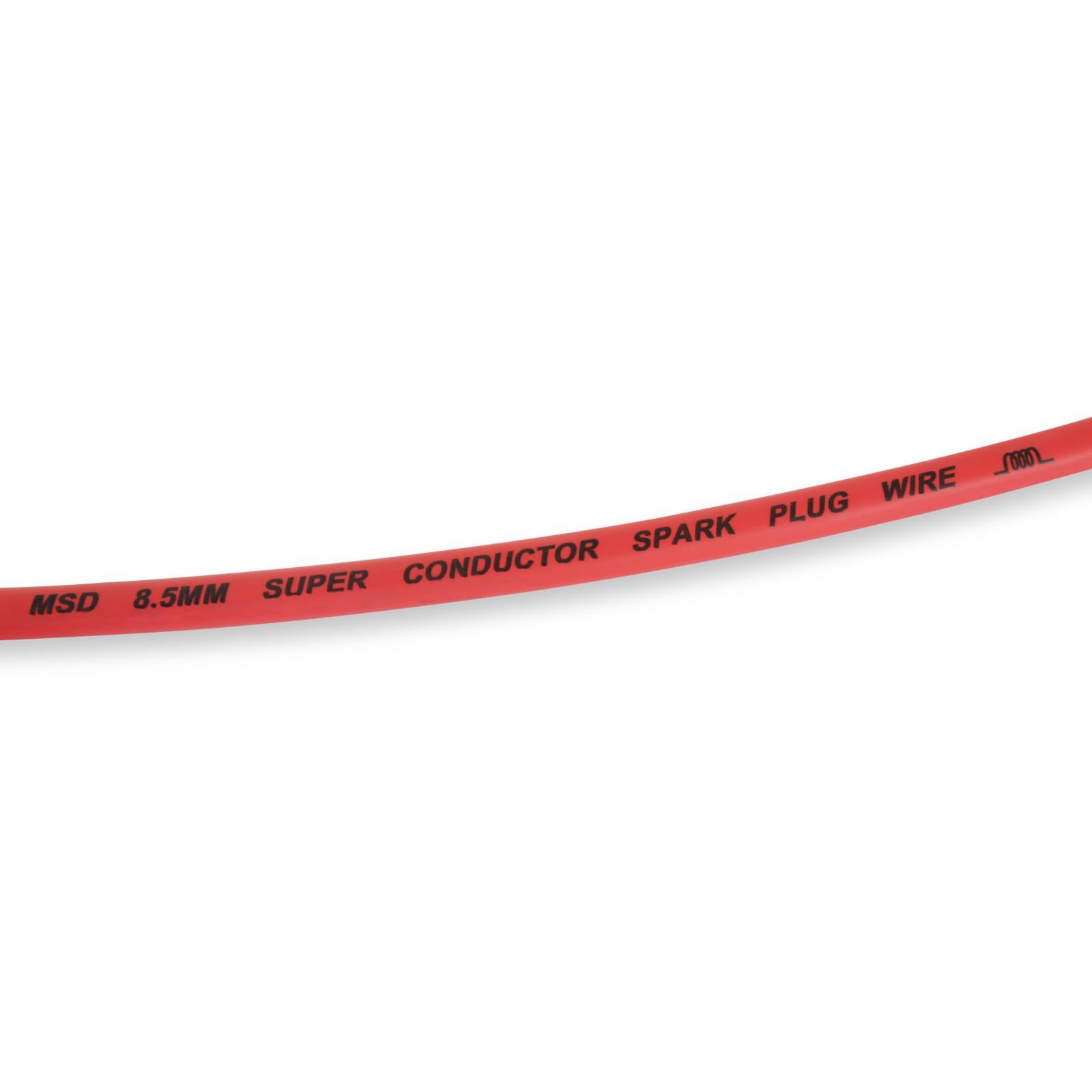 Super Conductor Spark Plug Wire Set Fits Chevy Tahoe, Sub.Vort. V8, '96-'97 For Use On Chevy Tahoe, Suburban, Vortech V8, '96-'97, Red Jacket MSD Ignition-4