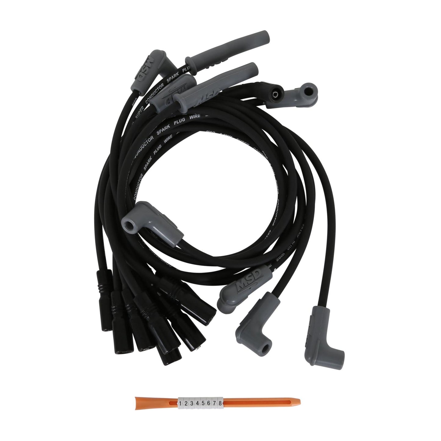 Black Super Conductor Chevy Corvette Lt1, 92-'97 For Use On Chevy Corvette Lt1, '92-'97, Black Jacket MSD Ignition