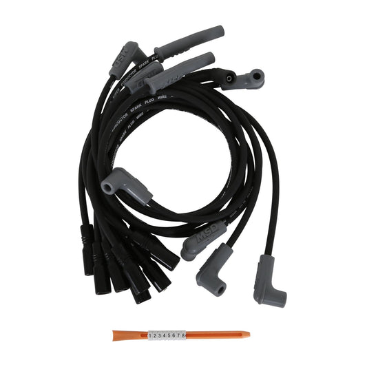 Black Super Conductor Chevy Corvette Lt1, 92-'97 For Use On Chevy Corvette Lt1, '92-'97, Black Jacket MSD Ignition