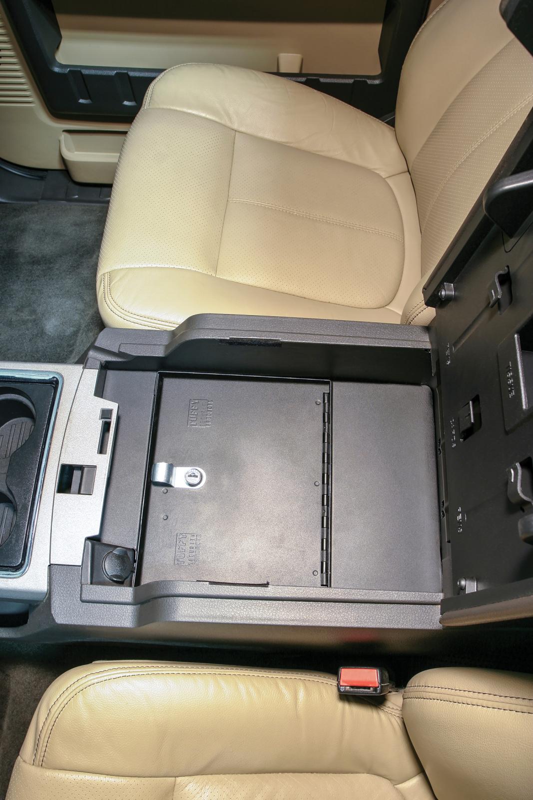 Console Safe - 11-16 F-250/350/450/550 Super Duty w/ Flow-Thru Console Black Products Tuffy Security-5
