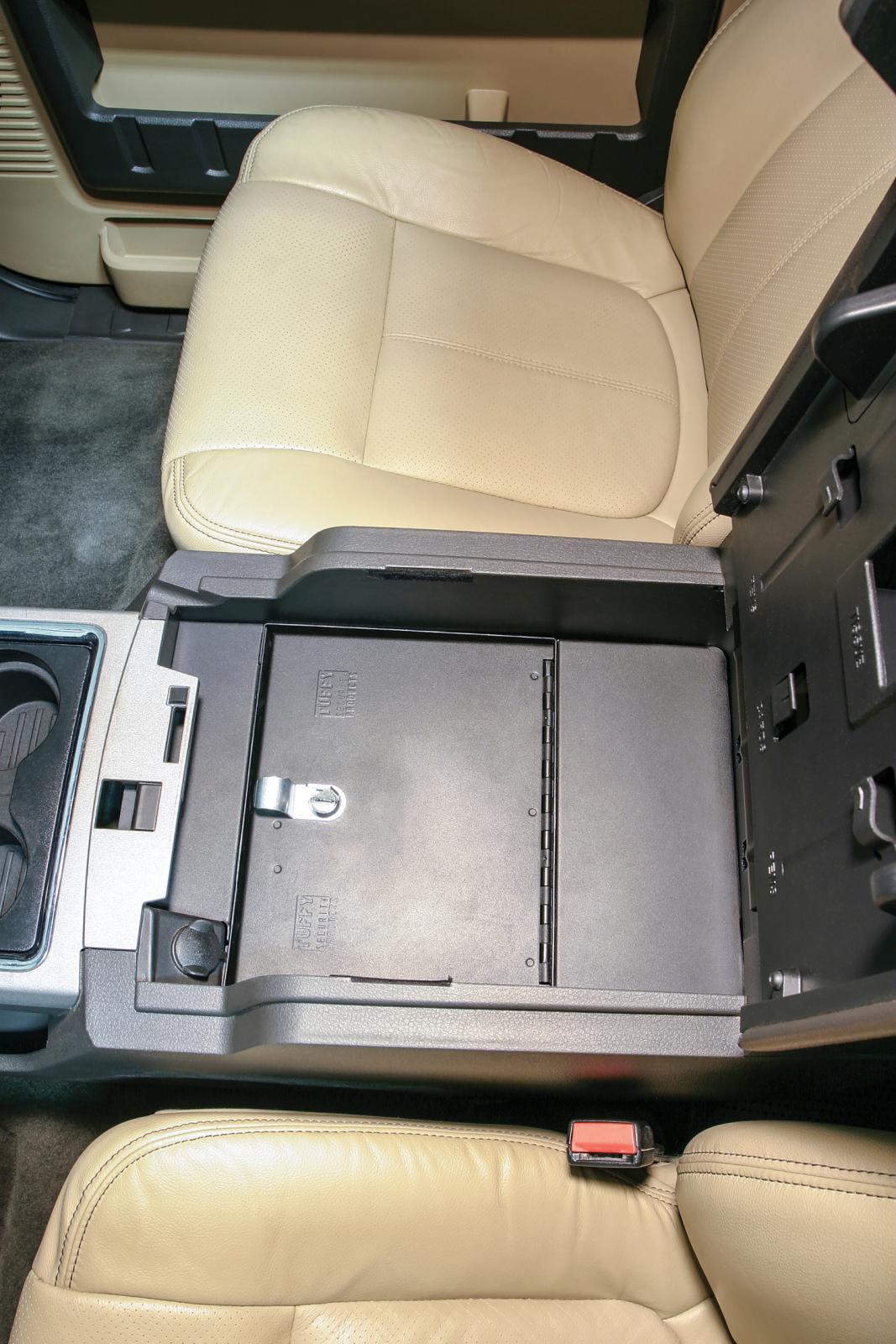 Console Safe - 11-16 F-250/350/450/550 Super Duty w/ Flow-Thru Console Black Products Tuffy Security-6