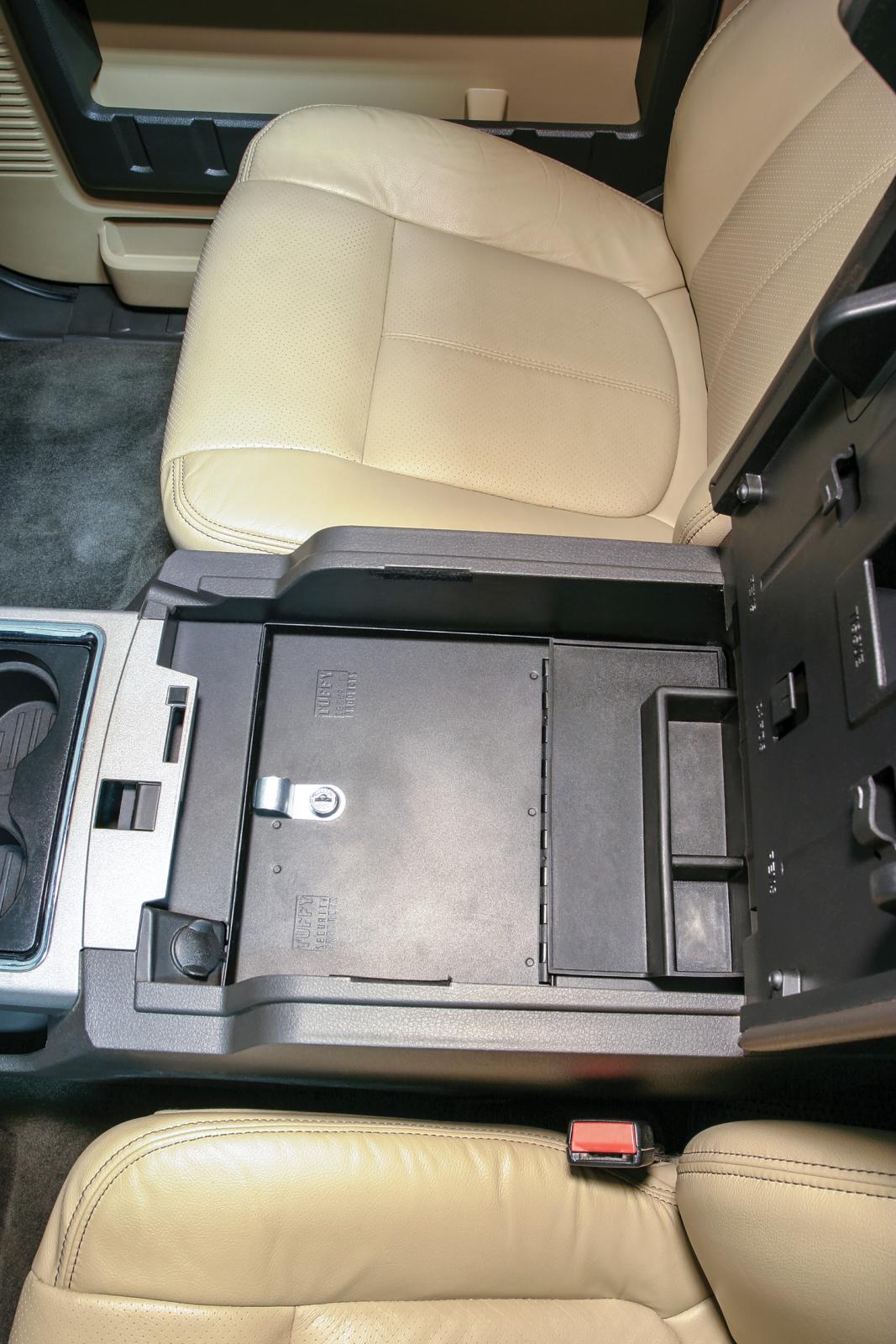 Console Safe - 11-16 F-250/350/450/550 Super Duty w/ Flow-Thru Console Black Products Tuffy Security-7