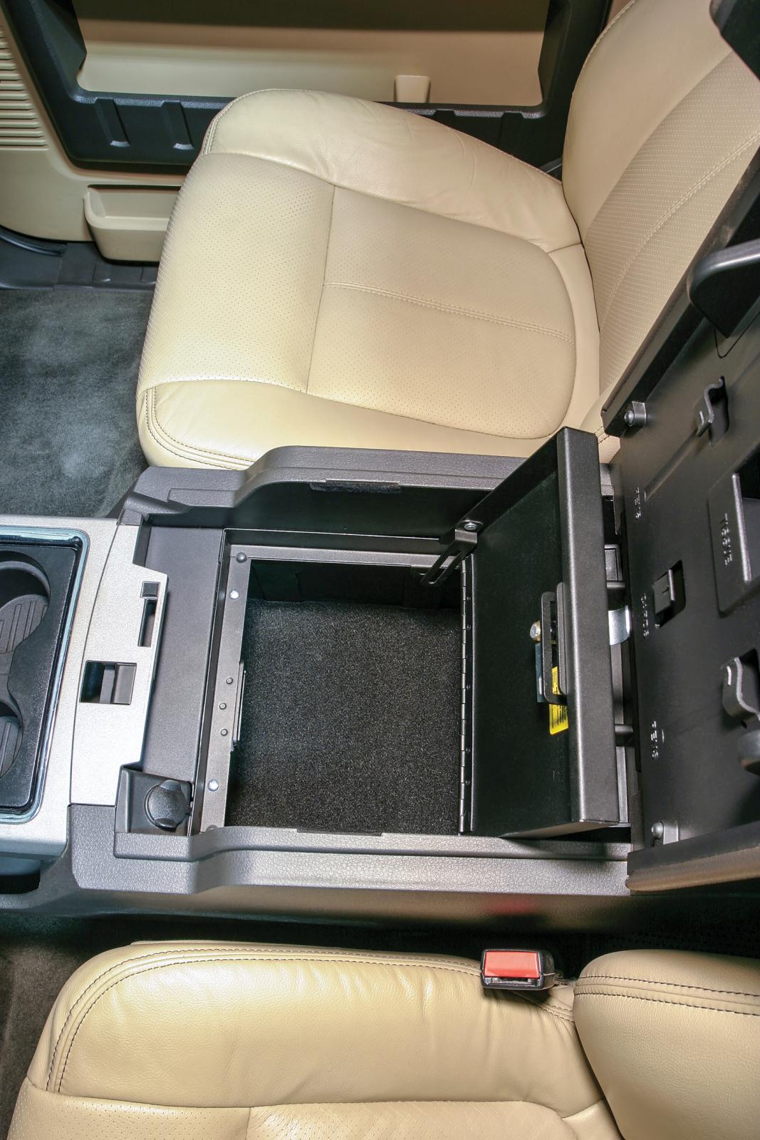 Console Safe - 11-16 F-250/350/450/550 Super Duty w/ Flow-Thru Console Black Products Tuffy Security-8