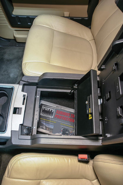 Console Safe - 11-16 F-250/350/450/550 Super Duty w/ Flow-Thru Console Black Products Tuffy Security-9