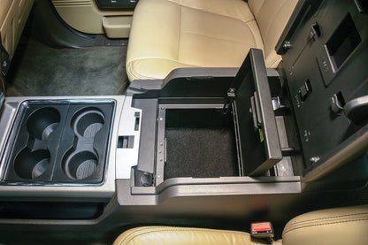 Console Safe - 11-16 F-250/350/450/550 Super Duty w/ Flow-Thru Console Black Products Tuffy Security-3