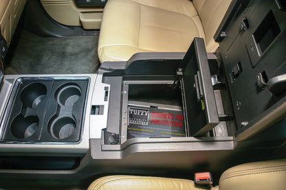 Console Safe - 11-16 F-250/350/450/550 Super Duty w/ Flow-Thru Console Black Products Tuffy Security-4