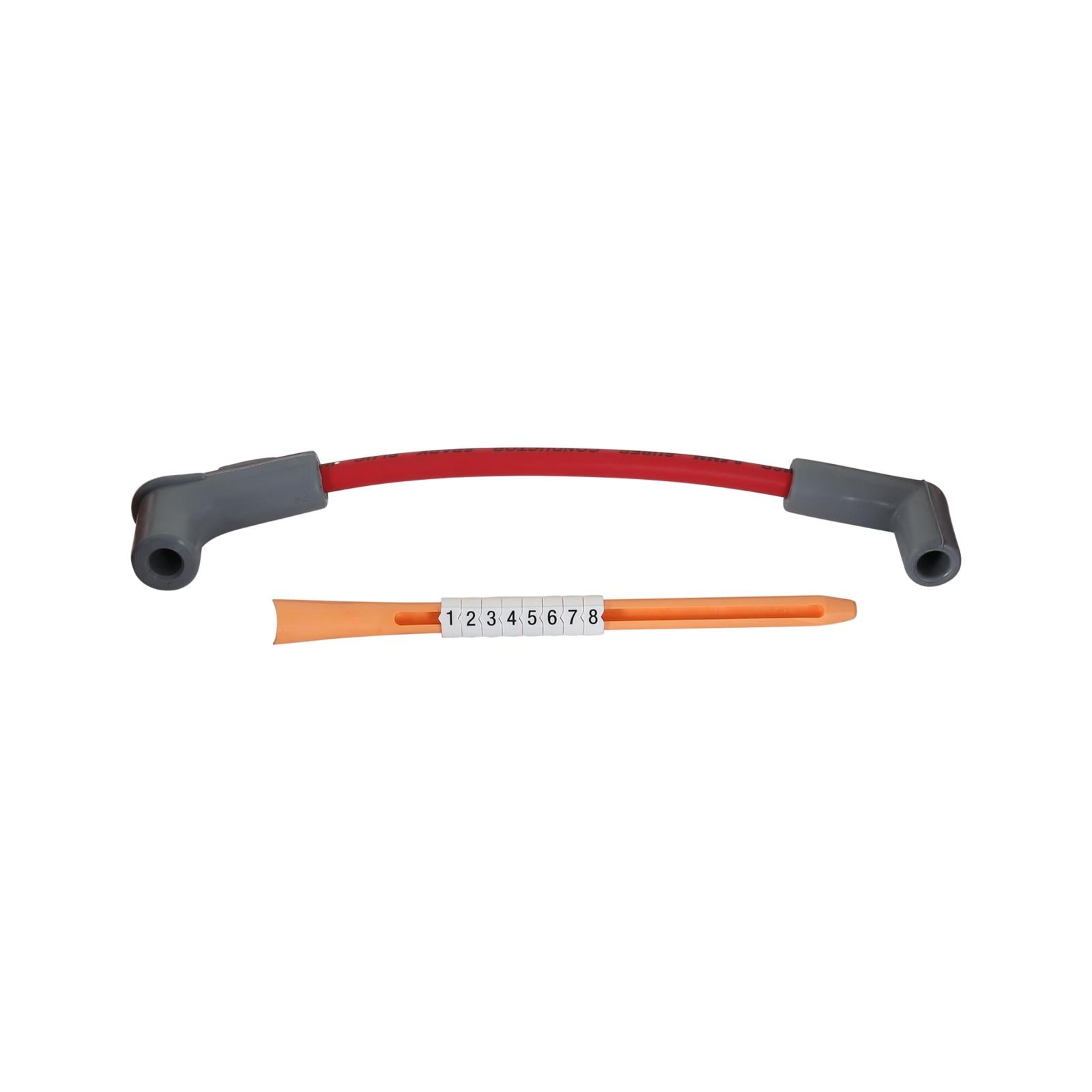 Super Conductor Spark Plug Wire Set Mustang 5.0L '94-On For Use On Ford 5.0L Mustangs, '94-On, Red Jacket MSD Ignition-4