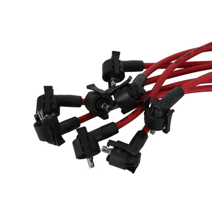 Super Conductor Spark Plug Wire Set '96-'97 Mustang Cobra, 4.6L For Use On Ford Mustang Cobra, 4.6L, '96-'97, Red Jacket MSD Ignition-1