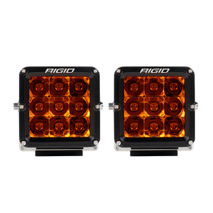 LED Light Pods D-XL Amber PRO Pair Surface Mount Brackets and Hardware Vibration Dampeners Wire Harness & Switch Rigid Industries-1