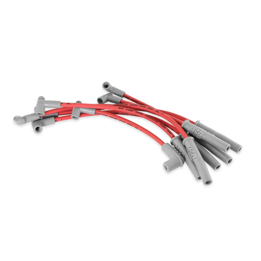 Super Conductor Spark Plug Wire Set Jeep 4.0L, 6 Cyl., '93-'98 For Use Ons '93-'98 Jeep 4.0L, 6 Cyclinder Engines, Red Jacket MSD Ignition