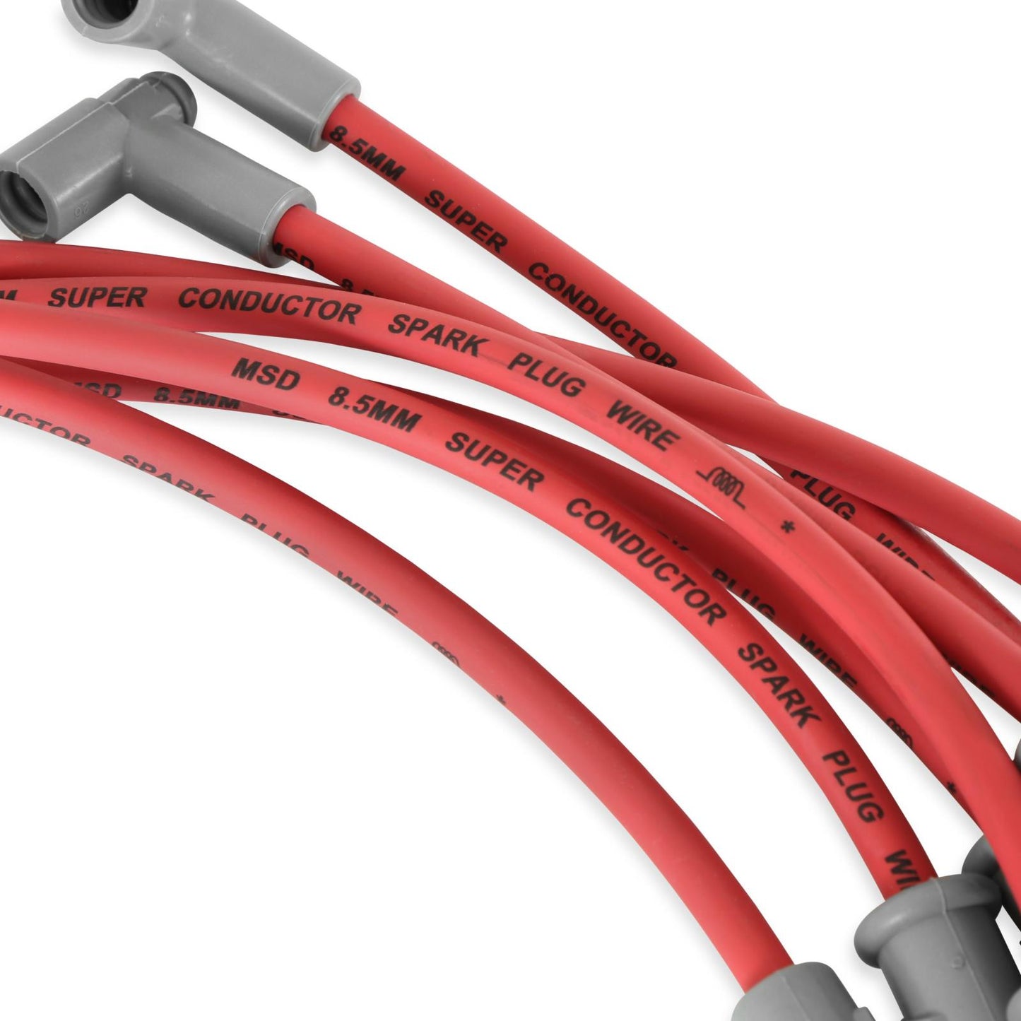 Super Conductor Spark Plug Wire Set Jeep 4.0L, 6 Cyl., '93-'98 For Use Ons '93-'98 Jeep 4.0L, 6 Cyclinder Engines, Red Jacket MSD Ignition-1