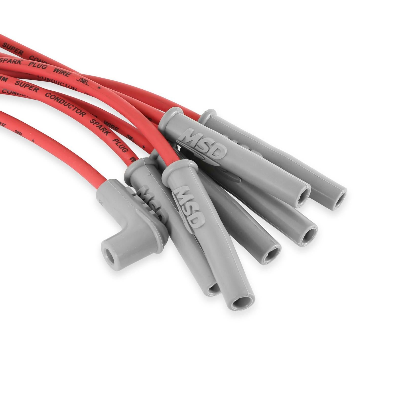 Super Conductor Spark Plug Wire Set Jeep 4.0L, 6 Cyl., '93-'98 For Use Ons '93-'98 Jeep 4.0L, 6 Cyclinder Engines, Red Jacket MSD Ignition-3