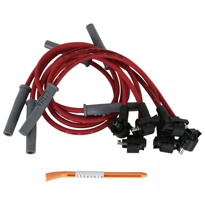 Super Conductor Spark Plug Wire Set Ford Mustang 3.8L, V6, '94-'98 For Use On '94-'98 Ford Mustang 3.8L, V6, Red Jacket MSD Ignition
