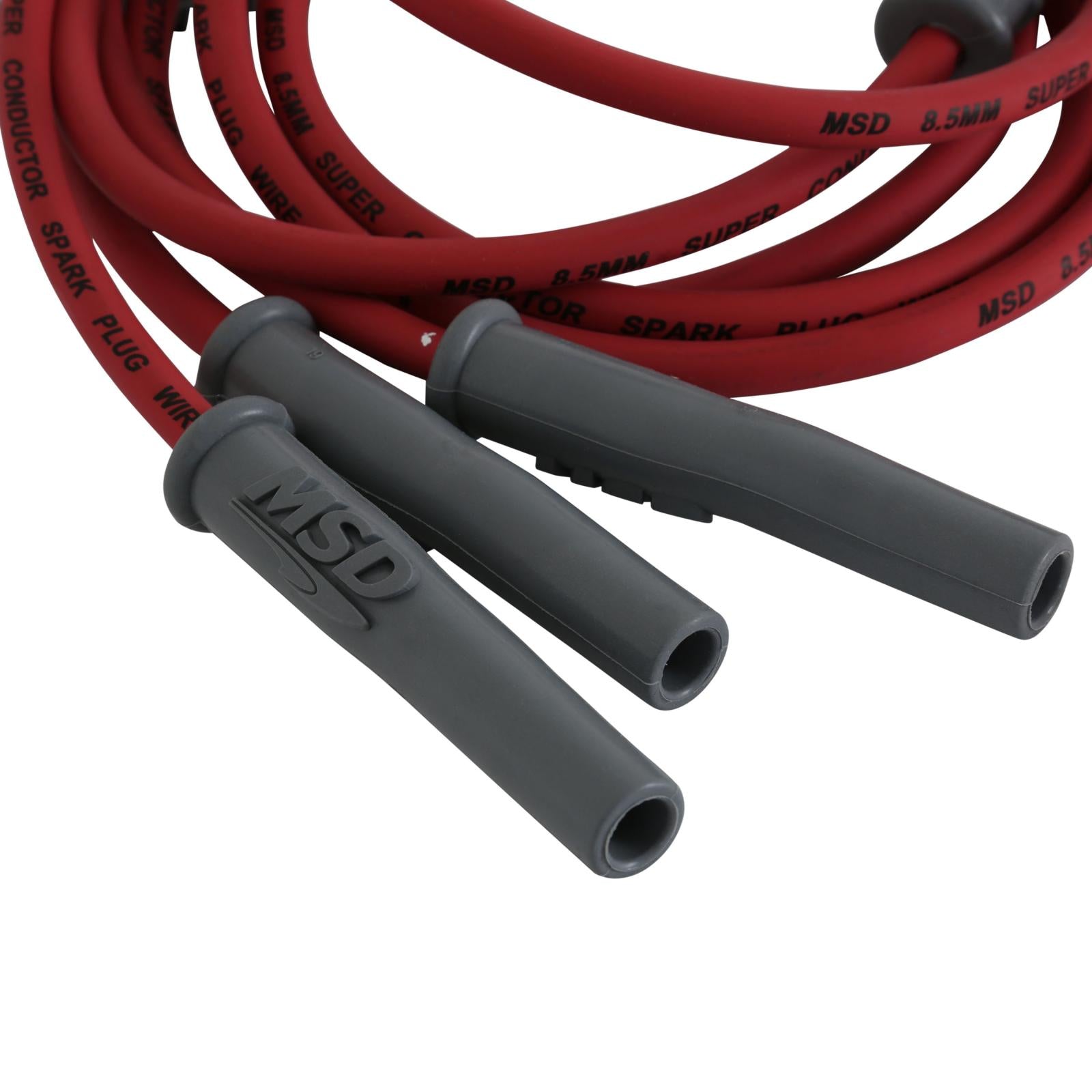 Super Conductor Spark Plug Wire Set Ford Mustang 3.8L, V6, '94-'98 For Use On '94-'98 Ford Mustang 3.8L, V6, Red Jacket MSD Ignition-2