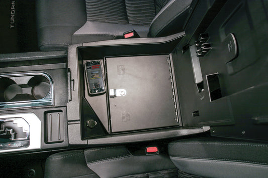 Console Safe - 14-21 Tundra w/ Fixed Center Console Black Products Tuffy Security