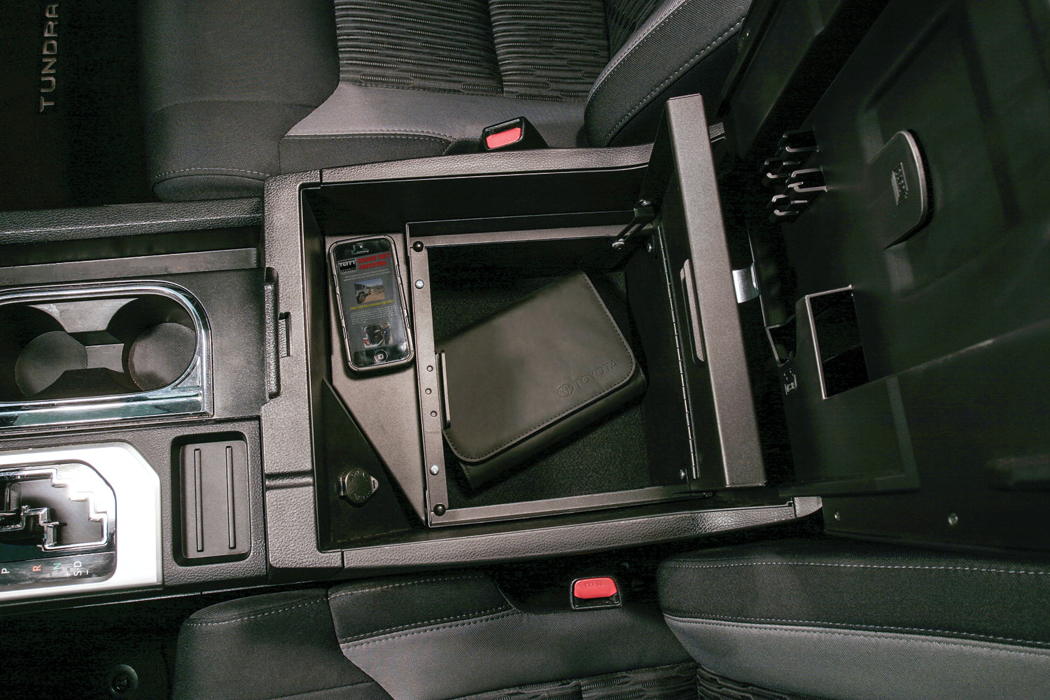 Console Safe - 14-21 Tundra w/ Fixed Center Console Black Products Tuffy Security-2