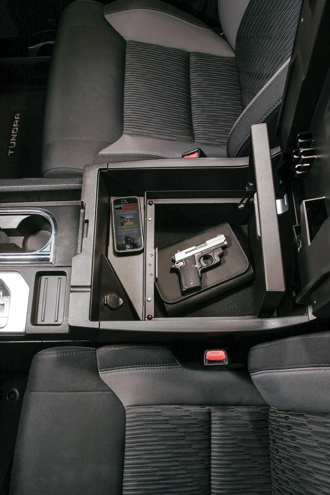 Console Safe - 14-21 Tundra w/ Fixed Center Console Black Products Tuffy Security-7