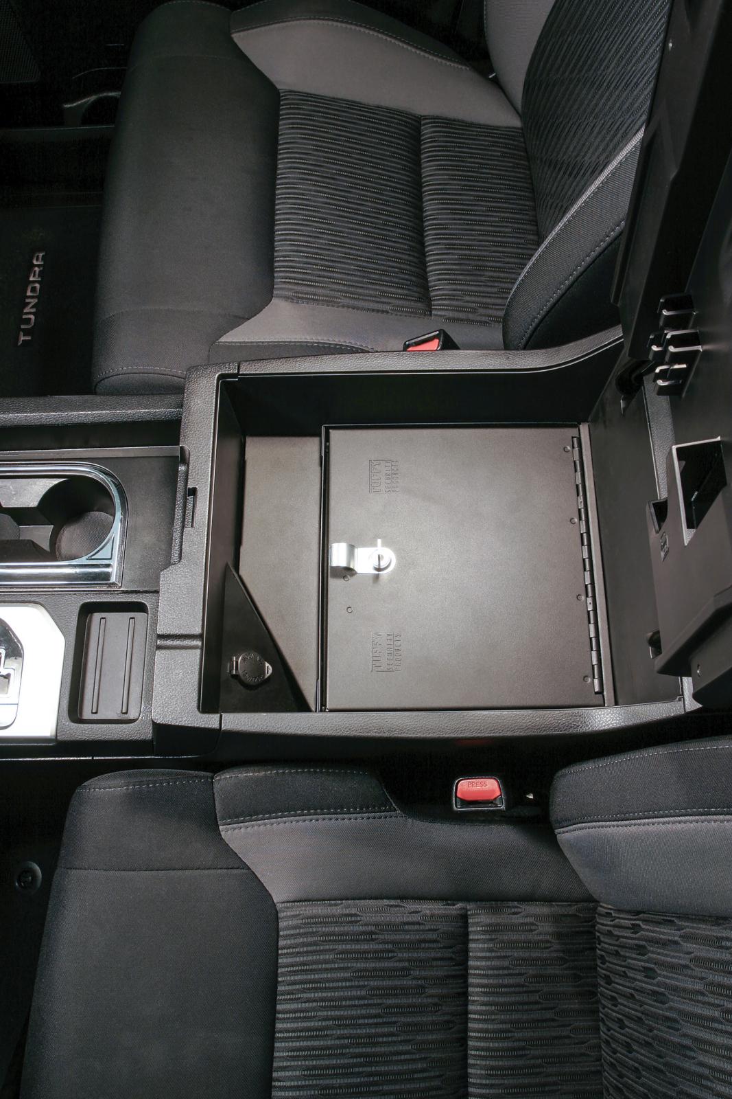 Console Safe - 14-21 Tundra w/ Fixed Center Console Black Products Tuffy Security-4