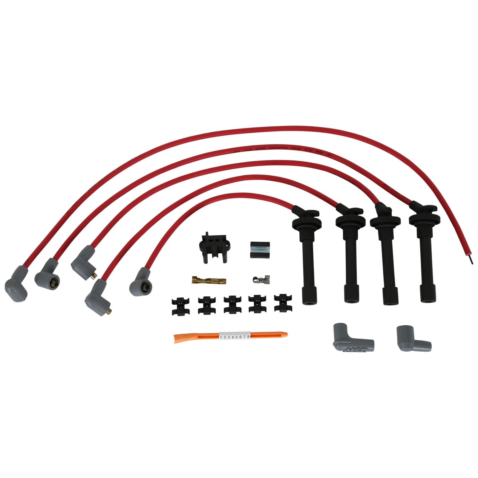 Super Conductor Spark Plug Wire Set Acura/Integra 1.8L Vtec, '94-'97 The 8.5Mm Super Conductor Wire Is The Performance Wire MSD Ignition