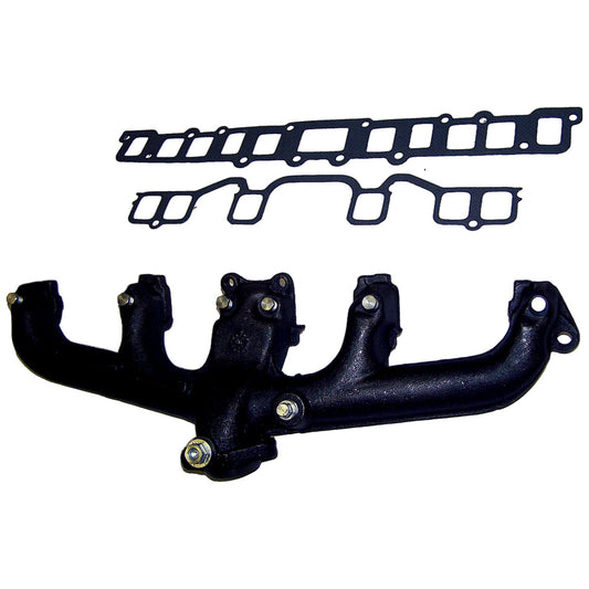 Exhaust Manifold & Gasket Kit for Jeep Select 80+ CJs, YJ, SJ, J-Series w/ 4.2L Crown Automotive-1