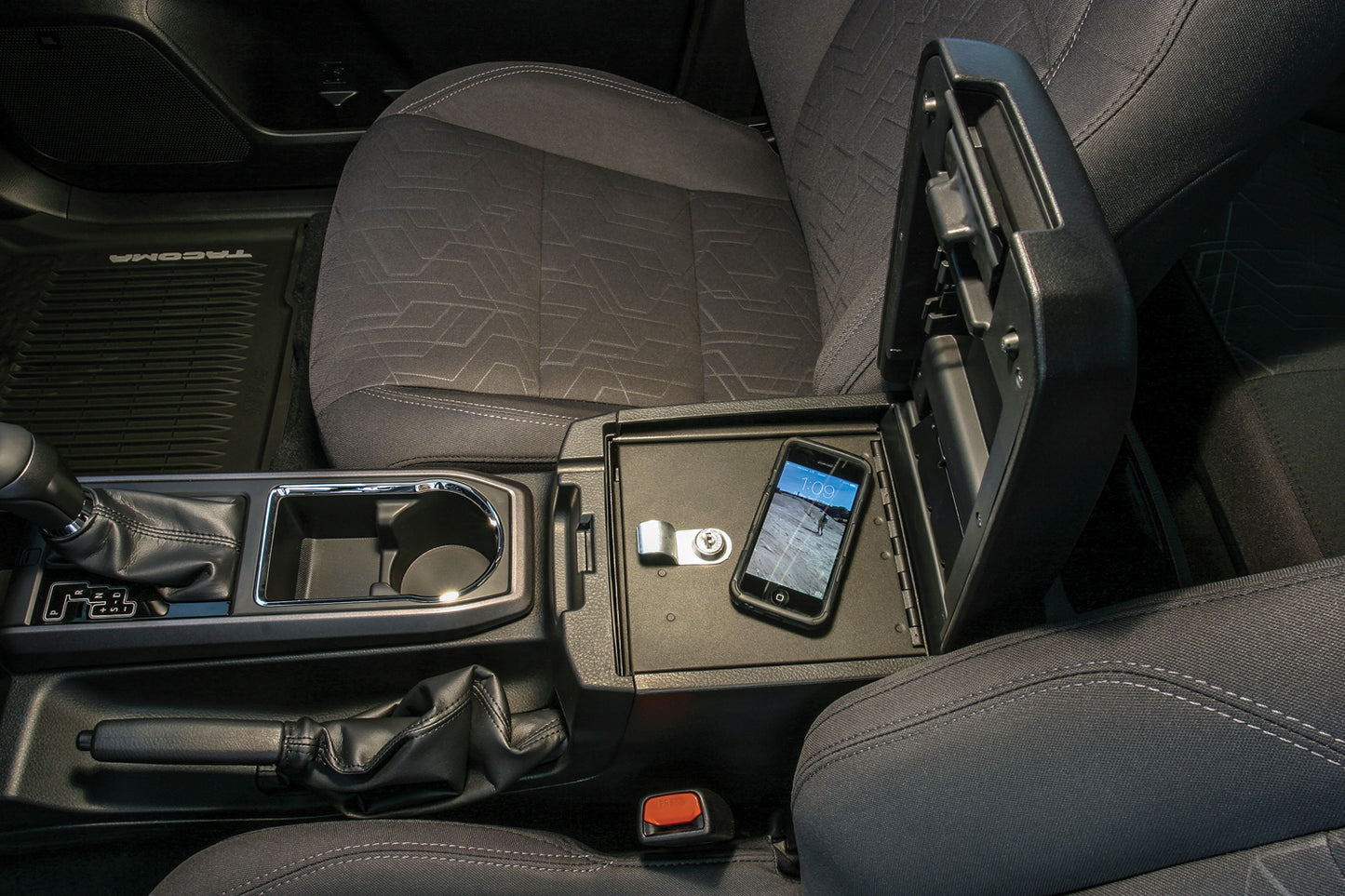 Console Safe 16-22 Tacoma w/ Fixed Center Console Black Products Tuffy Security-4