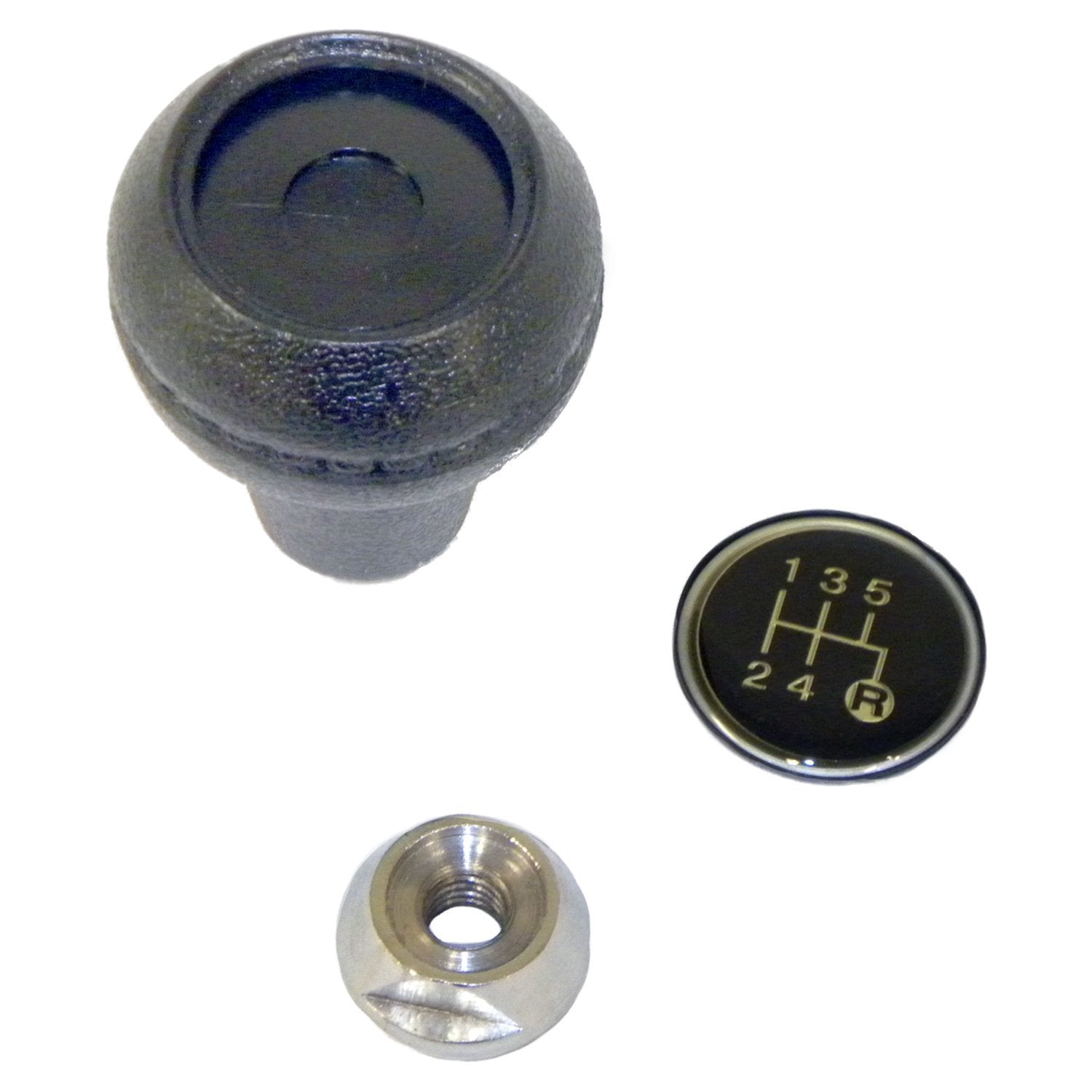 Transmission Shift Knob Kit for Jeep 82-86 CJs, XJ, SJ, J-Series, w/ T5 Trans. Crown Automotive
