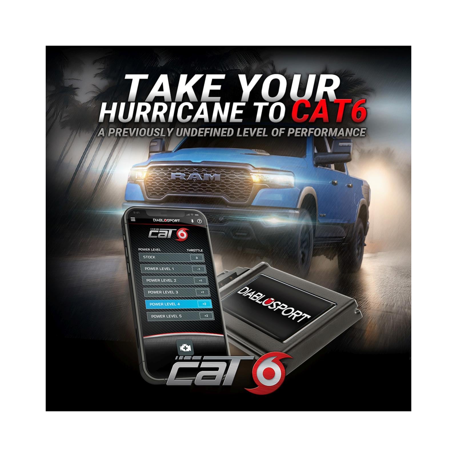 Pulsar Cat6 for 3.0TT Ram 1500 and Wagoneer/Grand Wagoneer The ultimate power adder and throttle control module for your 3.0TT Hurricane powered Ram 1500 or Wagoneer/Grand Wagoneer! DiabloSport-4