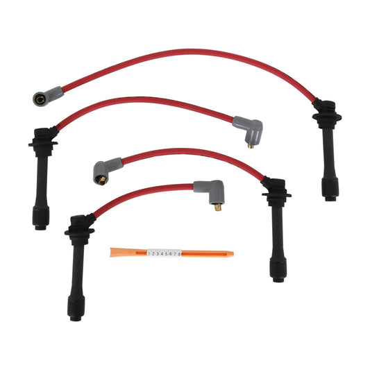 Wire Set Sc Red, '90-'00 Mazda Miata, 1.6L/1.8L 4 Cyl. The 8.5Mm Super Conductor Wire Is The Performance Wire MSD Ignition