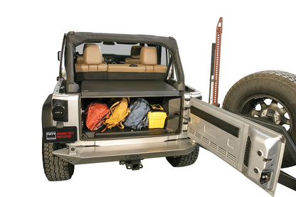 Deluxe Cargo Enclosure - 11-18 Wrangler JK Rear Seats Must Be Removed on 2-Door Models Black Products Tuffy Security-3