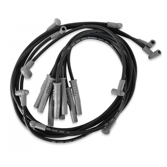 Wire Set Sc Blk, Chry. 383-440 Hei For Dist. For Use On Chrysler 383-440 Hei With Distributor, Black Jacket MSD Ignition