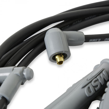 Wire Set Sc Blk, Chry. 383-440 Hei For Dist. For Use On Chrysler 383-440 Hei With Distributor, Black Jacket MSD Ignition-1