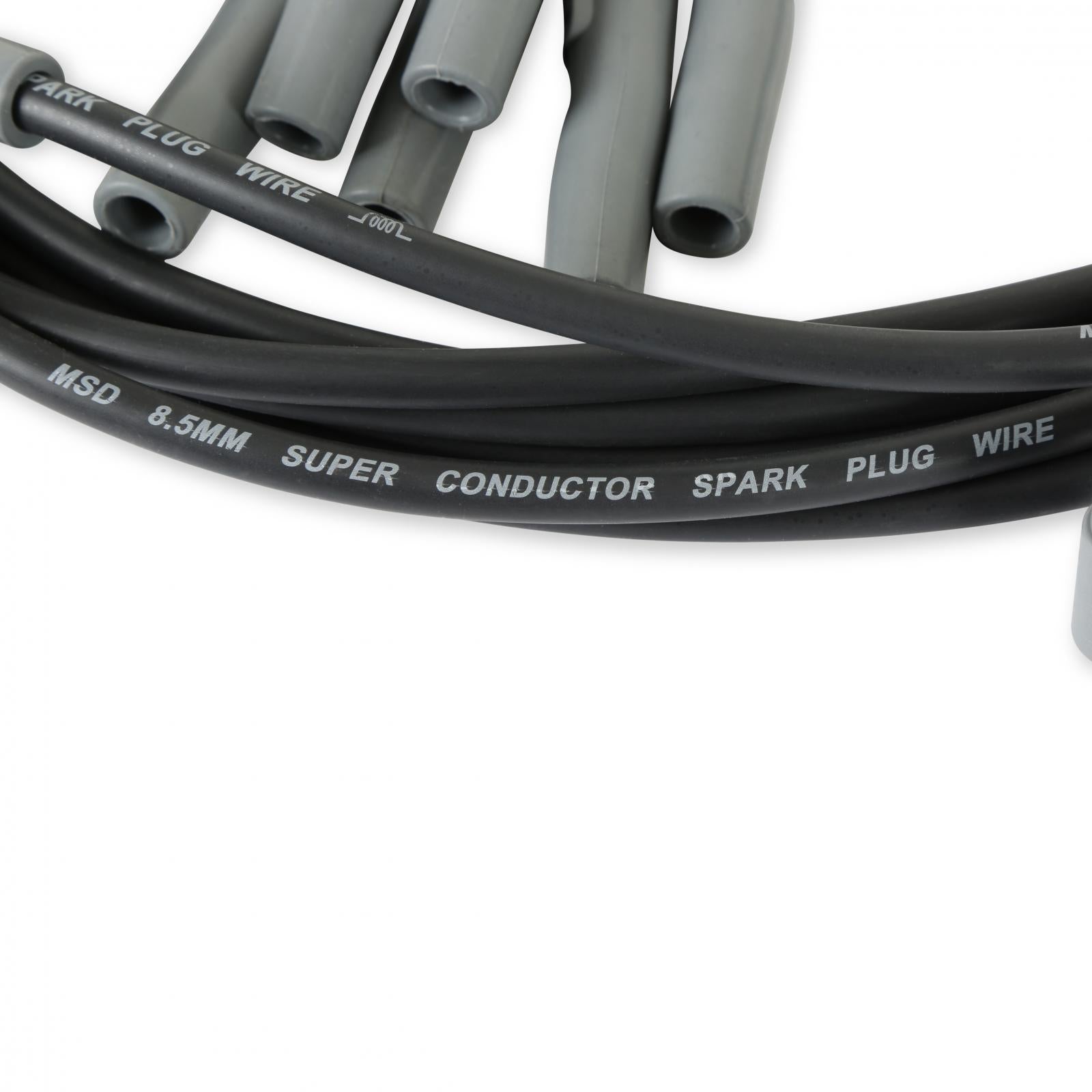 Wire Set Sc Blk, Chry. 383-440 Hei For Dist. For Use On Chrysler 383-440 Hei With Distributor, Black Jacket MSD Ignition-4