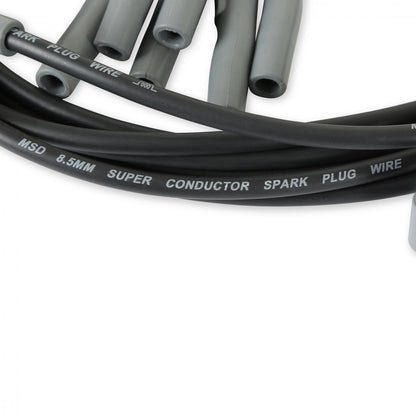 Wire Set Sc Blk, Chry. 383-440 Hei For Dist. For Use On Chrysler 383-440 Hei With Distributor, Black Jacket MSD Ignition-4
