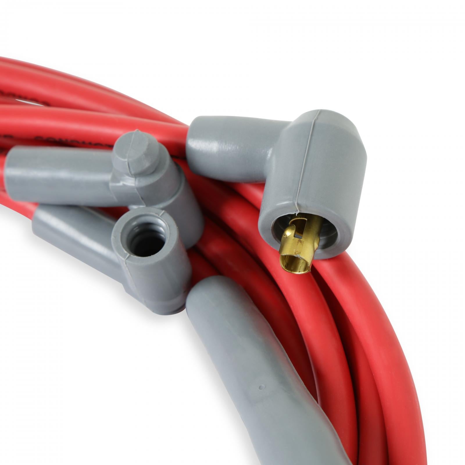 Super Conductor Spark Plug Wire Set Chry. 383-440 Hei For Dist. For Use On Chrysler 383-440 Hei With Distributor, Red Jacket MSD Ignition-1