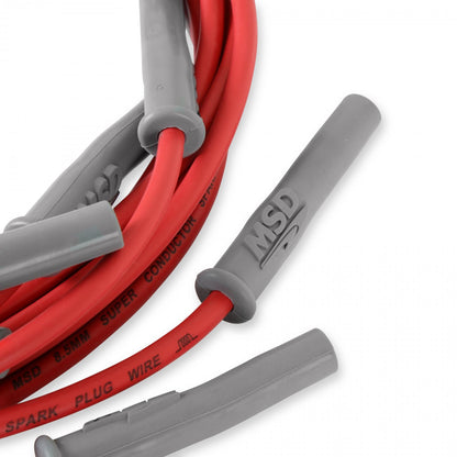 Super Conductor Spark Plug Wire Set Chry. 383-440 Hei For Dist. For Use On Chrysler 383-440 Hei With Distributor, Red Jacket MSD Ignition-2
