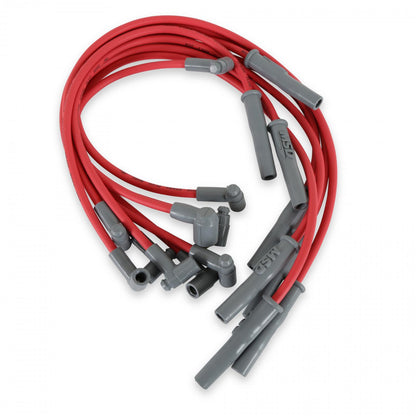 Super Conductor Spark Plug Wire Set 318-360 Hei, For Distributor For Use On Chrysler 318-360 Hei With Distributor, Red Jacket MSD Ignition