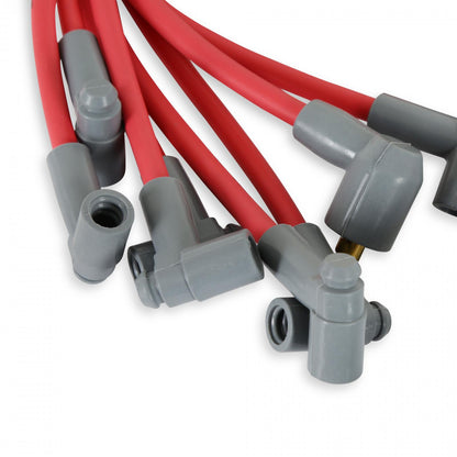 Super Conductor Spark Plug Wire Set 318-360 Hei, For Distributor For Use On Chrysler 318-360 Hei With Distributor, Red Jacket MSD Ignition-1