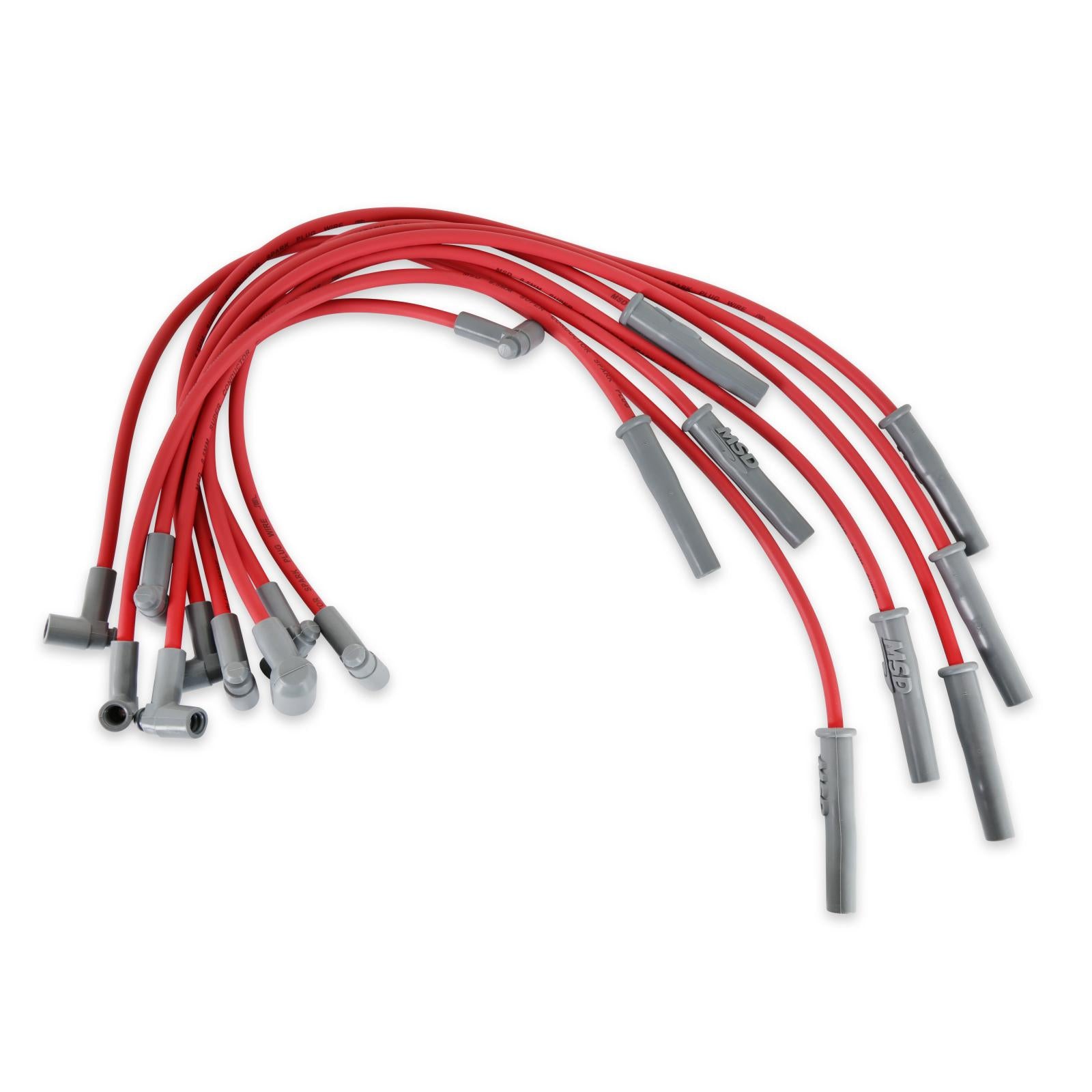 Super Conductor Spark Plug Wire Set 318-360 Hei, For Distributor For Use On Chrysler 318-360 Hei With Distributor, Red Jacket MSD Ignition-2