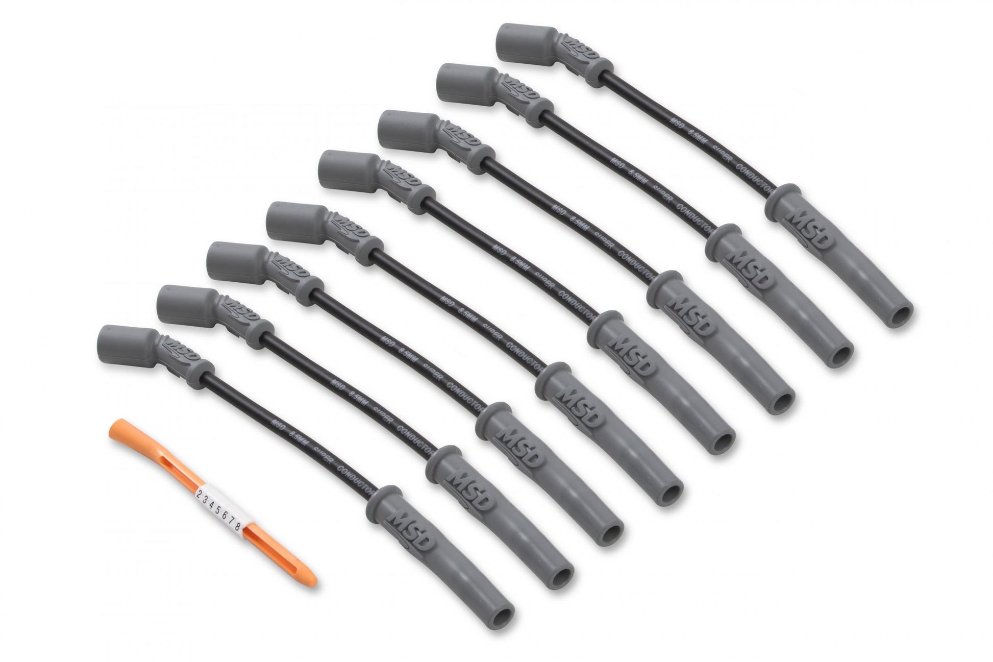 Super Conductor Spark Plug Wire Set 99-13 GM Truck & Suv Black Super Conductor 8.5Mm Wire Set GM Truck & Suv 99-13 4.8/5.3/6.0/8.1L MSD Ignition-11