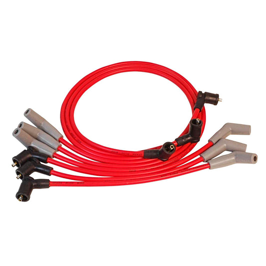 Wire Set 8.5Mm Super Cond., '01-'04 Ford Mustang 3.8L For Use On '01-'04 Ford Mustang 3.8L, Red Jacket MSD Ignition