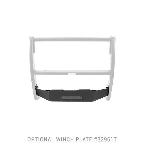 3100 Series StepGuard Center Grille Guard Only Textured Black 2018-2020 Ford F-150 Go Rhino-5